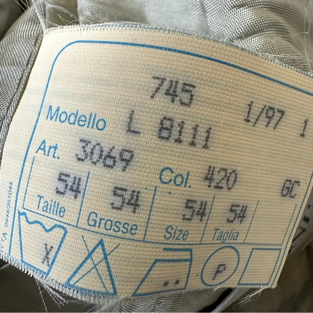 Valentino 100% Linen Neutral Tone Sport Jacket